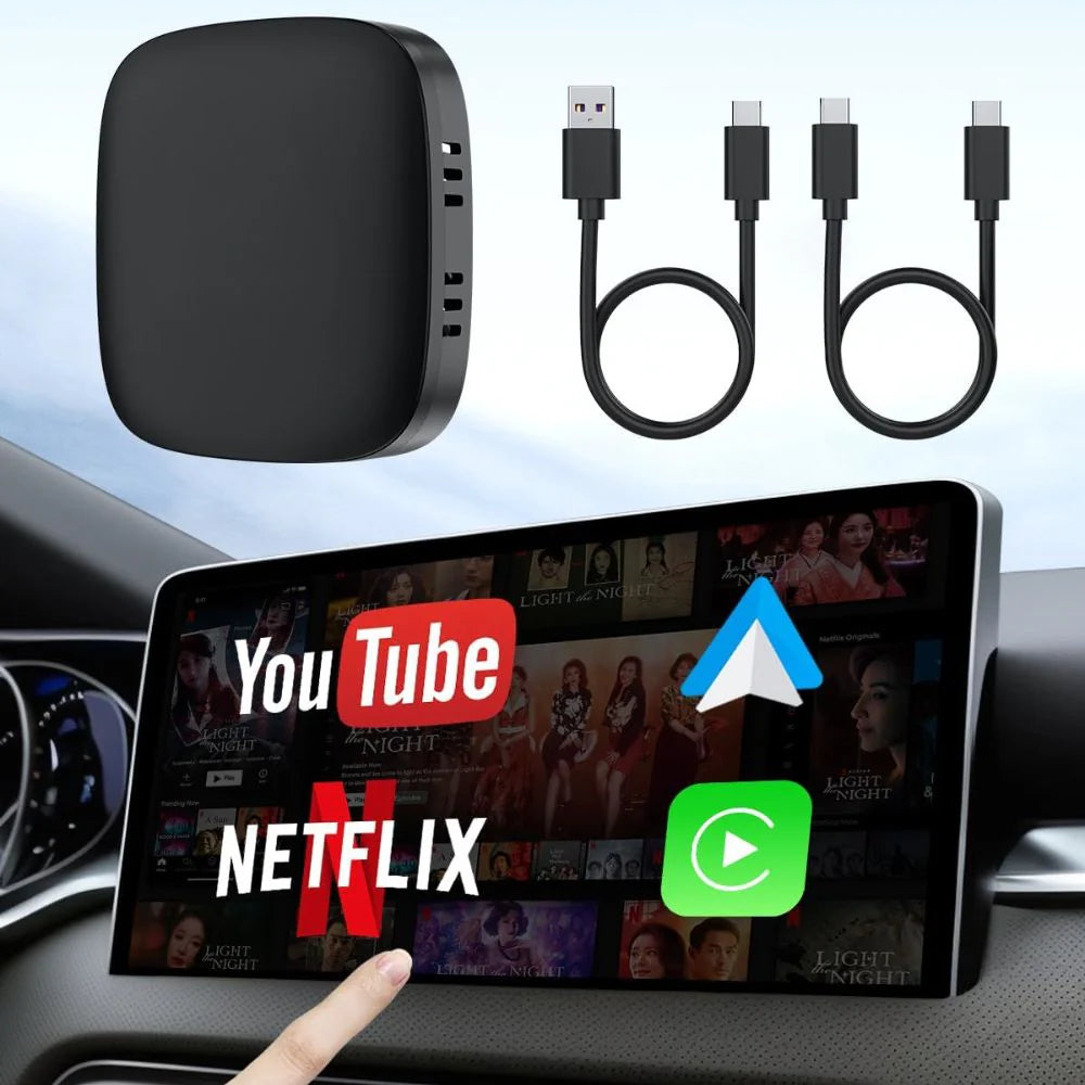 Adaptador 3 en 1: Android, CarPlay y Android Auto Sin Cables