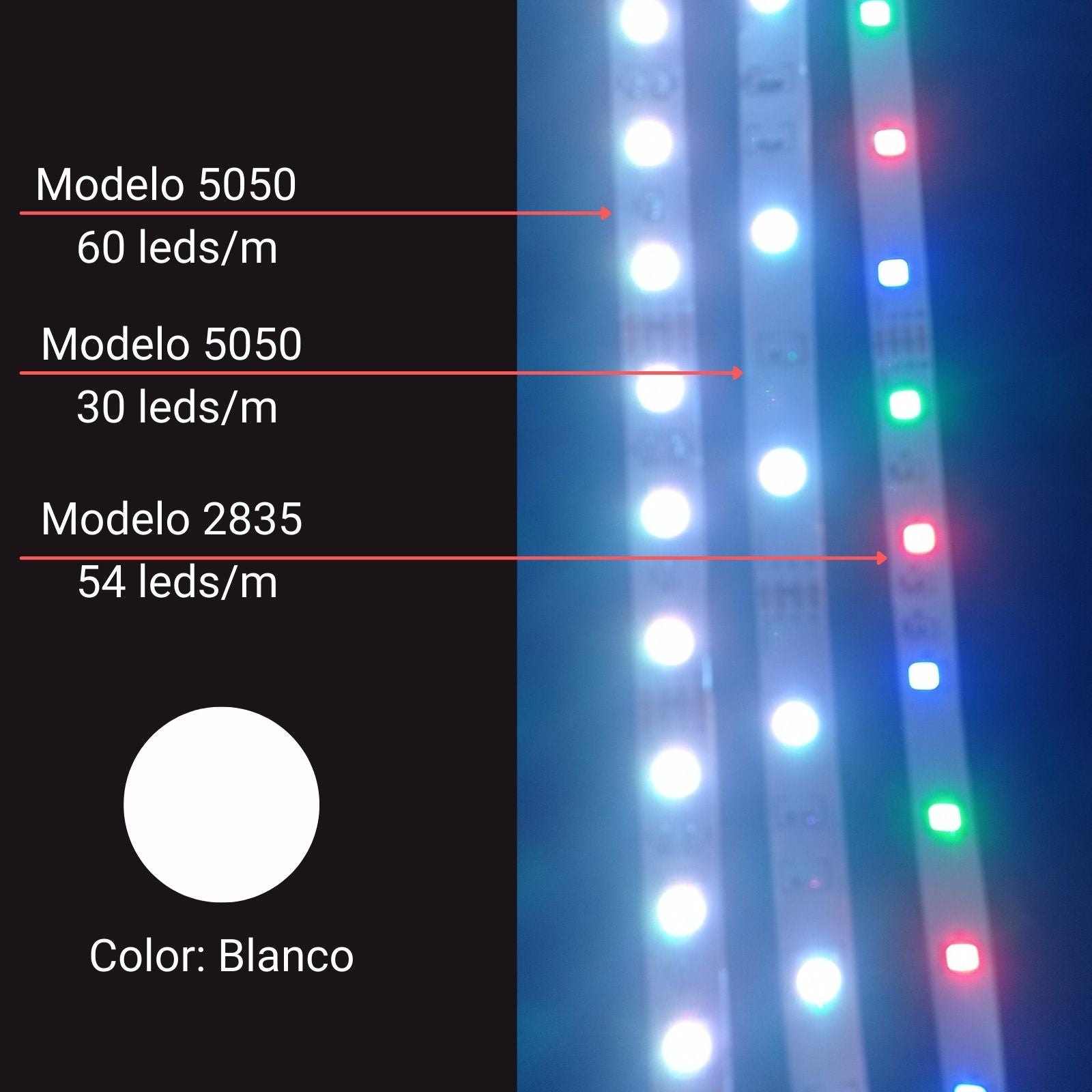 Cinta de leds RGB